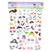 Grappige Stickerset Paasei Versieren