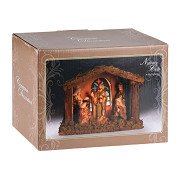 Nativity Scene with 6 Figures and Light
