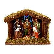 Nativity Scene with 6 Figures and Light