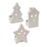 Tea Light Holder Porcelain, Set of 12