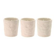 Tea light holder Christmas White, 12 pcs.