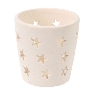 Tealight holder Christmas White