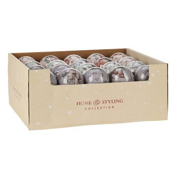 Kerstbal Dieren Afbeeldingen, Set van 40