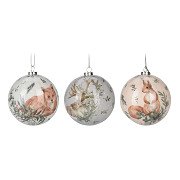 Christmas Ball Animal Images, Set of 40