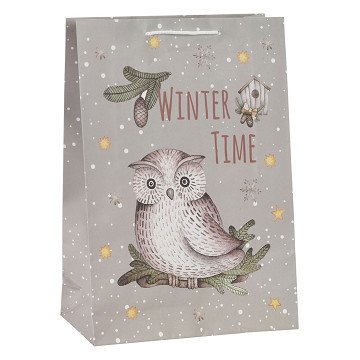 Gift bag Winter Print, 34cm