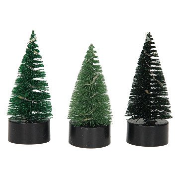 Weihnachtsbaum Glitzer LED, 10cm