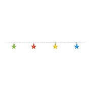 Light chain with LED stars, 100cm