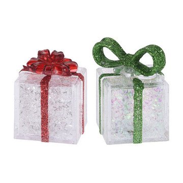 Geschenk mit farbwechselnder LED-Lampe