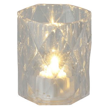 LED Teelicht Transparent, 12 Stk.