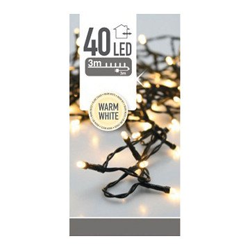 Outdoor LED Lighting 40 LED - Warm White, 300 cm