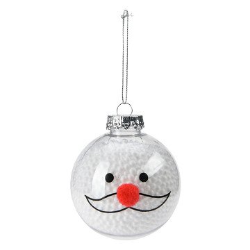 Weihnachtskugel Schneemann 8cm, Set à 12 Stück