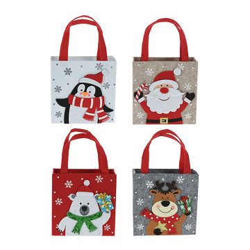 Felt Christmas Gift Bag, 18cm