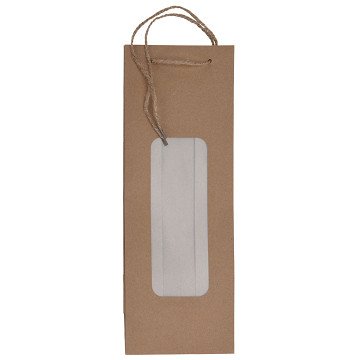 Gift Bag with Window For Bottle