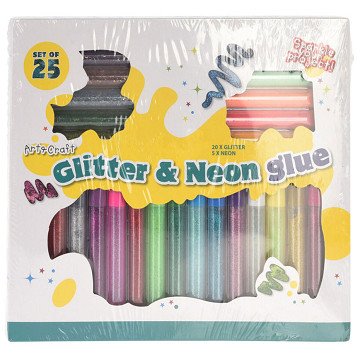 Glitzerkleber, 25 Stück.