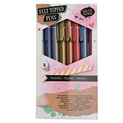 Felt-tip pens Metallic, 8 pcs.