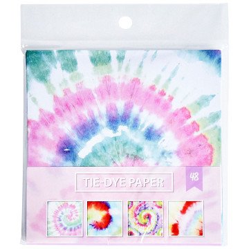 Papierfarbenes Tie-Dye-Design