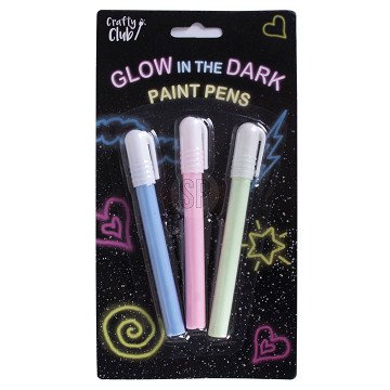 Glow in the Dark Paint Pens, 3 pcs.