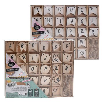 Wooden Letters, 84pcs.