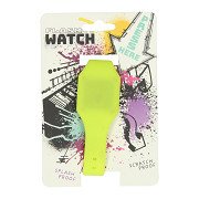 Silicone Digital Children's Watch Yellow