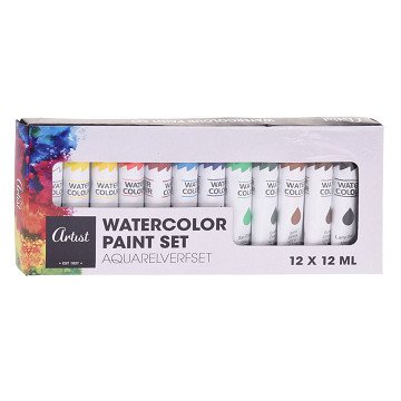 Watercolor paint, 12 pcs.