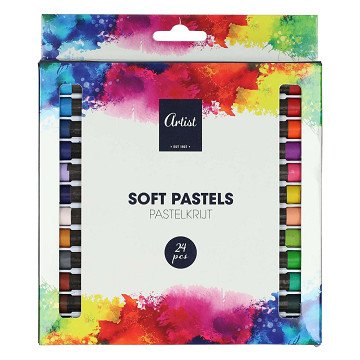 Pastellkreide, 24 Stück.