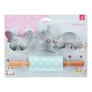 Backset, 4-teilig - Einhorn