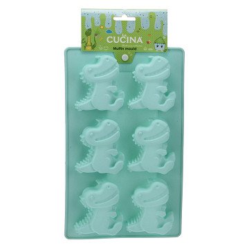 Muffinvorm Silicone Dino