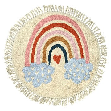 Rug Rainbow Round, 90cm