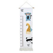 Measuring ladder Textile Giraffe, 140cm