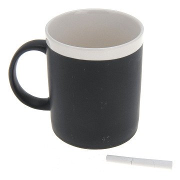 Becher Kreidetafel und 2 Kreiden