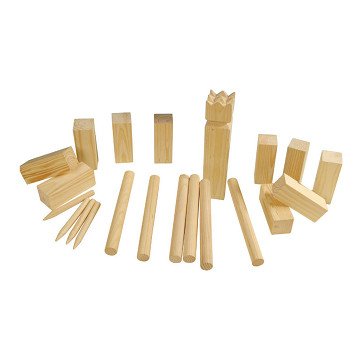 Kubb Set Groot Hout FSC, 17dlg.