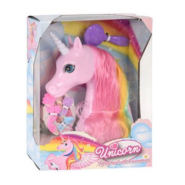 Einhorn-Kopfschmuck mit 4 Accessoires