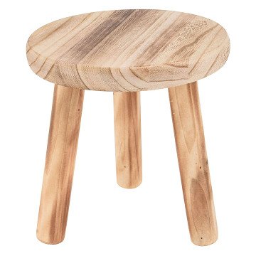 Wooden side table natural, 20x20cm