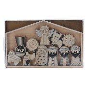 Children's Nativity Scene Wood, 11 pcs.