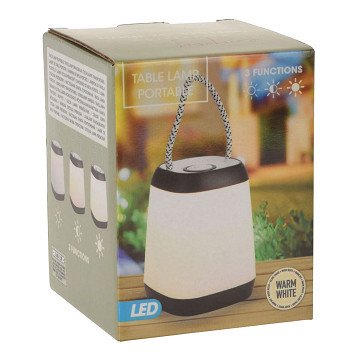 Tragbare LED-Tischleuchte schwarz