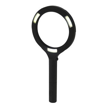 Magnifying glass with LED light