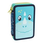 Filled Pencil Case Dino 2-Compartment