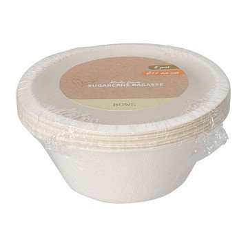 Einweg-Schüsseln aus Zuckerrohr 250 ml, 8 Stk.