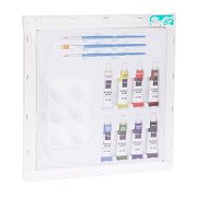 Painting set with canvas, 12 pcs.