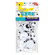 Set Wiggle Eyes 6mm/8mm/18mm