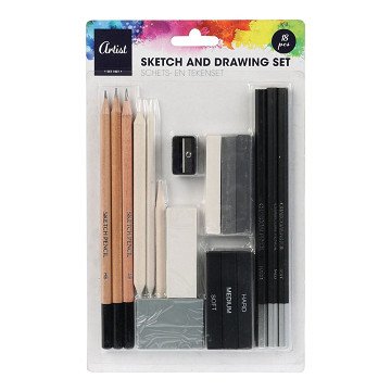 Drawing and Sketch Set, 18 pcs.