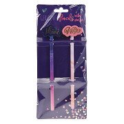 Gray School Pencils Pink/Purple, 2 pcs.