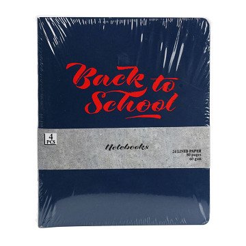 School Notebooks Print, 4 pcs.