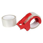 Adhesive tape holder with 2 adhesive tape rolls