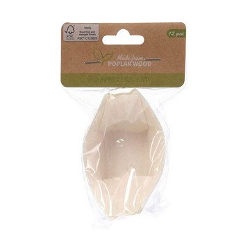 Amuse bowls poplar wood, 12 pcs.