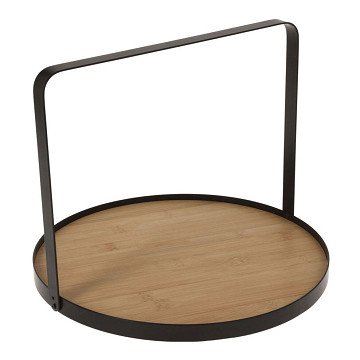 Serving tray Bamboo/Metal, 35cm