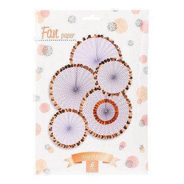 Fan Rose Gold Set Of 5pcs.