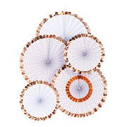 Fan Rose Gold Set of 5 pcs.