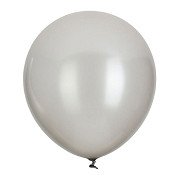 Luftballons Silber, 18 Stück.