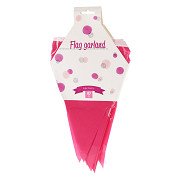 Bunting Pink with 20 Flags, 10m